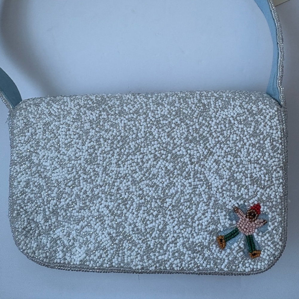 NWT Anthropologie The Fiona Beaded Bag: Winter Icon Edition - Picture 9 of 16